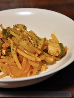 鶏とマカロニのケチャップ炒め-レシピのメイン写真