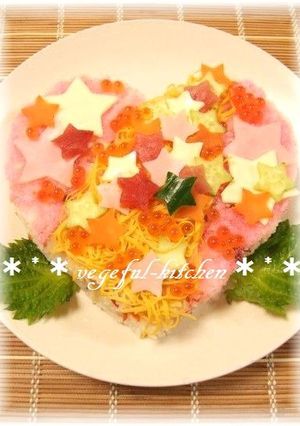 七夕に簡単☆天の川ちらし寿司☆ケーキ寿司-レシピのメイン写真
