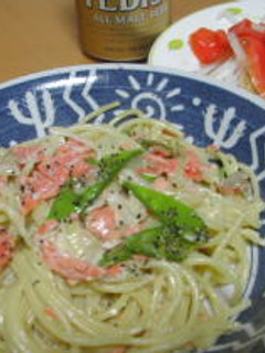 まろやか簡単*サーモンのクリームパスタ*-レシピのメイン写真