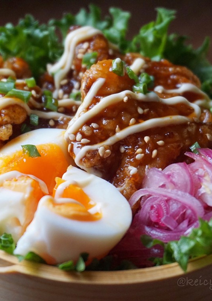 秘密にしたい❤コクうま☆から揚げ丼-レシピのメイン写真