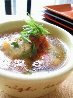 鶏団子の梅スープ。-レシピのメイン写真