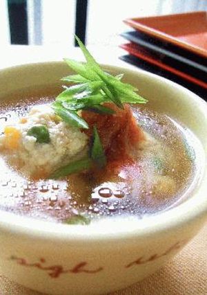 鶏団子の梅スープ。-レシピのメイン写真