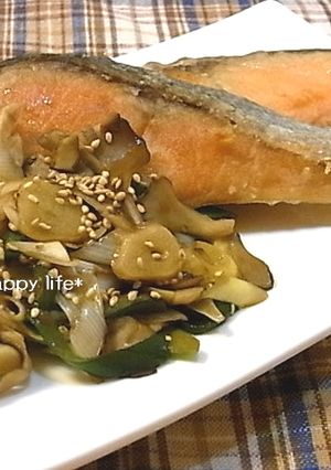 ☆鮭のムニエル にんにく葱ソースで☆-レシピのメイン写真