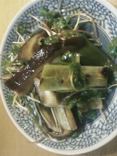 サクッと簡単 ねぎと椎茸の和え物-レシピのメイン写真