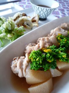 手羽元と大根と菜の花のさっぱり煮-レシピのメイン写真