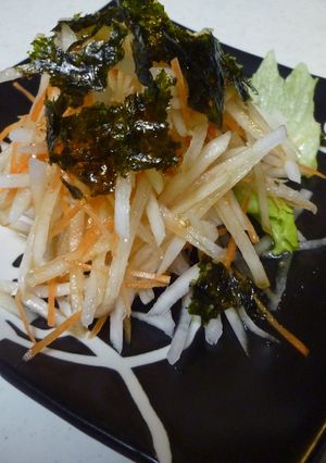 大根サラダ　わさびドレッシング。-レシピのメイン写真