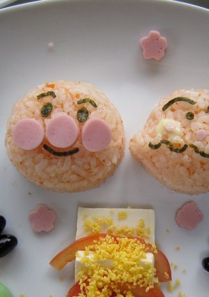 ひな祭り☆人参でアンパンマン♪-レシピのメイン写真