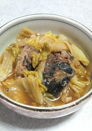 簡単っ♪白菜andサバ缶煮♪♪♪-レシピのメイン写真