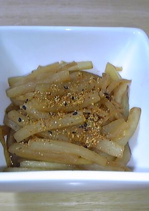 男の料理 間違えようのない大根のきんぴら-レシピのメイン写真