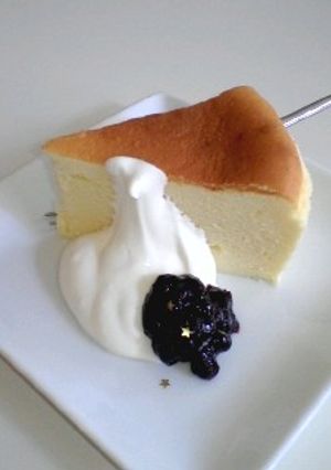 しっとりふんわりスフレチーズケーキ-レシピのメイン写真