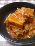 辛旨♬厚揚げのキムチヨーグルト煮