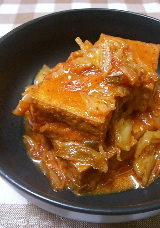 辛旨♬厚揚げのキムチヨーグルト煮-レシピのメイン写真