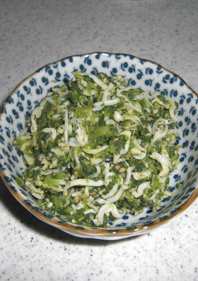 しらすとカブの葉の炒め物-レシピのメイン写真