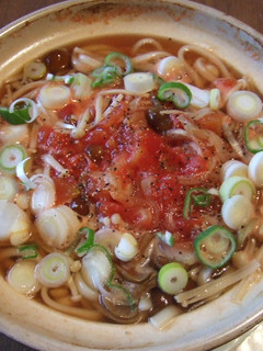 簡単！和風トマトきのこ鍋焼きうどん-レシピのメイン写真