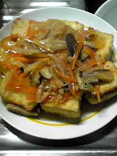 揚げだし豆腐の野菜あんかけ-レシピのメイン写真