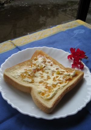 オレンジピール&クリームチーズトースト✿-レシピのメイン写真