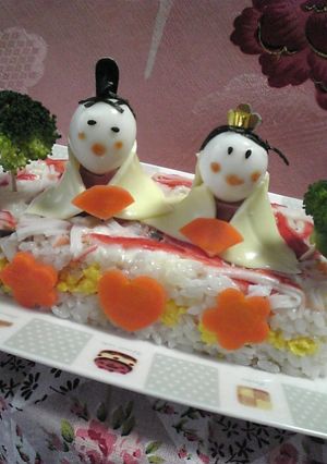 ひなまつり～♪ お雛様の散らし寿司♪-レシピのメイン写真