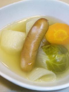 でかい野菜がごろごろ♪簡単ヘルシーポトフ-レシピのメイン写真
