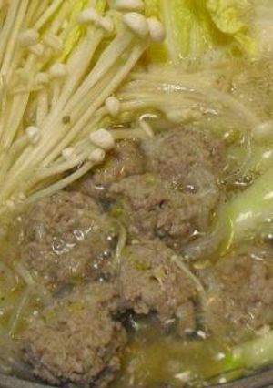 我が家の肉だんご☆(鍋の具)-レシピのメイン写真