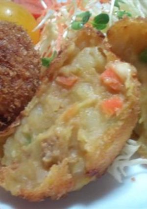 残り物のカレーでチーズ入りカレーコロッケ-レシピのメイン写真