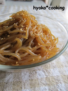 冷蔵庫常備！糸こんにゃくの甘辛炒め-レシピのメイン写真