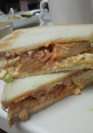 豆腐のキムチタマゴのサンドイッチ♪-レシピのメイン写真