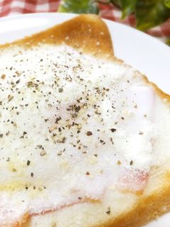 *とろ~り半熟卵のカルボ風トースト*-レシピのメイン写真
