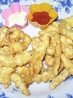 酒のツマミやおやつに☆さきいかフライ-レシピのメイン写真