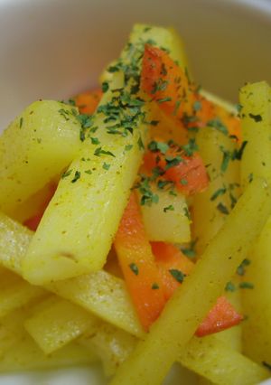 じゃがいもと人参の塩カレー炒め-レシピのメイン写真