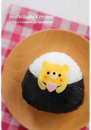 ひょっこり！くまちゃんおにぎり＊キャラ弁-レシピのメイン写真