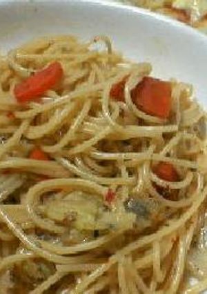 白菜と豆板醤のスパゲティ-レシピのメイン写真