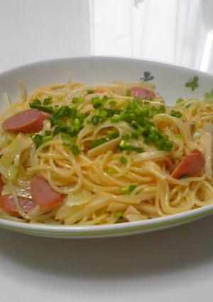 お昼に簡単マヨめんつゆパスタ-レシピのメイン写真