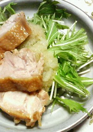 ✿ビールのお供に❀味付け茹で鶏おろし✿-レシピのメイン写真