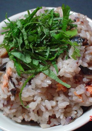 十五雑穀と鮭の炊き込みご飯-レシピのメイン写真