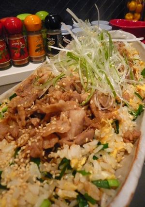 豚バラ☆ﾁｬｰﾊﾝ-レシピのメイン写真