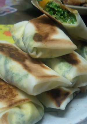 菜花の焼き春巻き♪-レシピのメイン写真