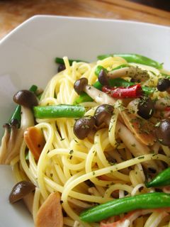 香る☆いんげんとしめじの和風パスタ♪-レシピのメイン写真