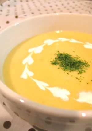 生クリームなしで☆濃厚な薩摩芋のスープ-レシピのメイン写真