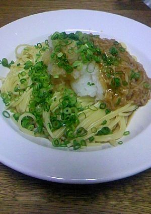 大根おろしとなめ茸のスパゲティ-レシピのメイン写真