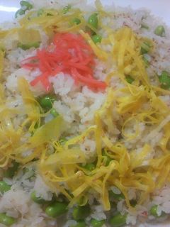 簡単☆カニと枝豆のちらし寿司-レシピのメイン写真