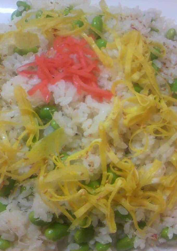 簡単☆カニと枝豆のちらし寿司-レシピのメイン写真