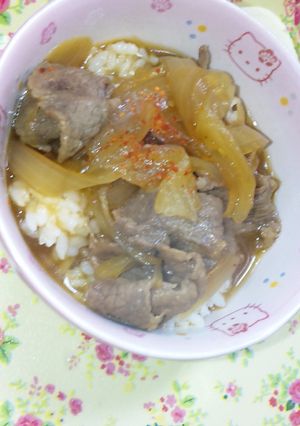 吉野家風!絶品★我が家の牛丼-レシピのメイン写真