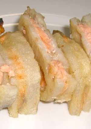 鮭とレンコンのはさみ揚げ-レシピのメイン写真