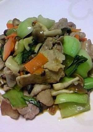 豚肉と青梗菜のオイスター炒め-レシピのメイン写真