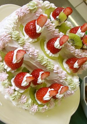 ☆ひな祭りケーキ☆-レシピのメイン写真