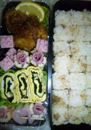 竹輪とハムでお花-レシピのメイン写真