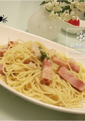 カニベーコンスパゲッティ-レシピのメイン写真