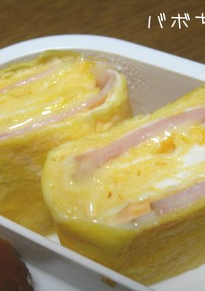お弁当に♡ハムチーズの厚焼き卵-レシピのメイン写真