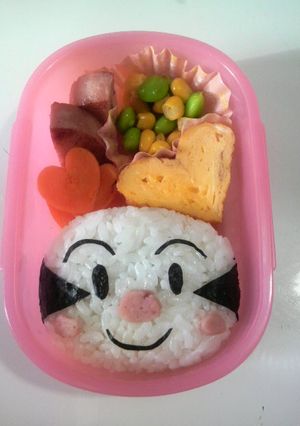 簡単キャラ弁☆こむすびまんでござんしゅ-レシピのメイン写真