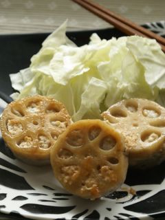 蓮根のはさみ焼き~柚子胡椒風味~-レシピのメイン写真
